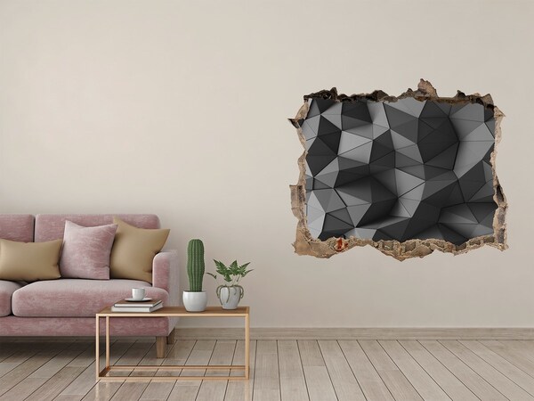 Zelfklevende 3D wandsticker illusie Modern Hole in Wall