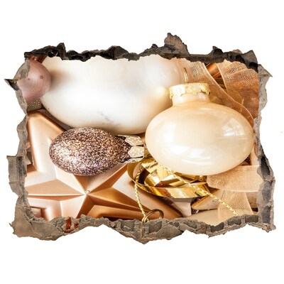 Zelfklevende 3D wandsticker illusie Kerstversieringen voor in de muur