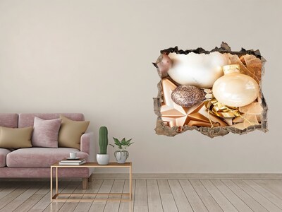 Zelfklevende 3D wandsticker illusie Kerstversieringen voor in de muur