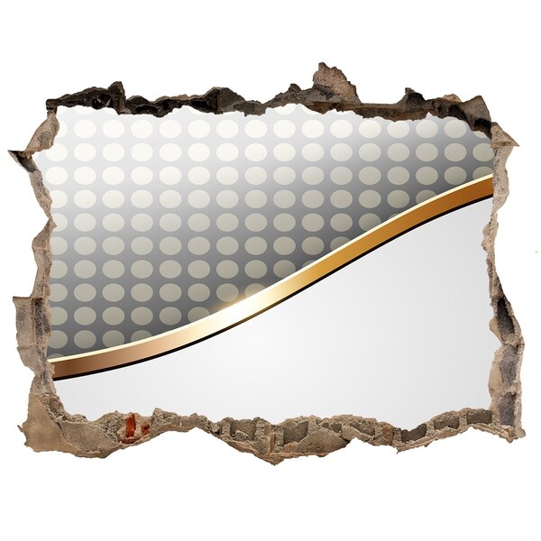 Wandsticker 3D doorkijk Gebroken spiegelwand