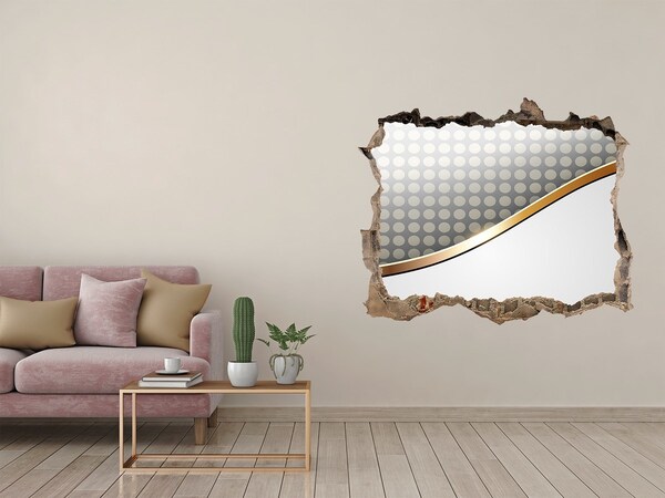 Wandsticker 3D doorkijk Gebroken spiegelwand