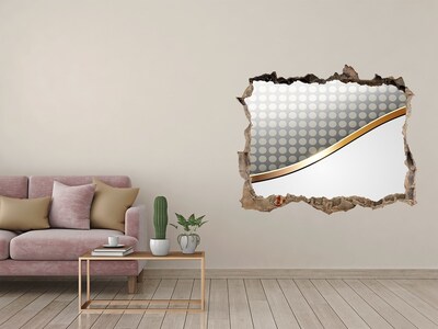 Wandsticker 3D doorkijk Gebroken spiegelwand