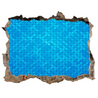 Zelfklevende muursticker 3D gat Waterreflectie