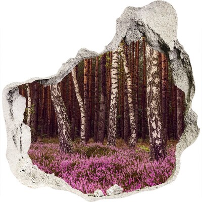 3D wandsticker gat in de muur Bosoase in het gat