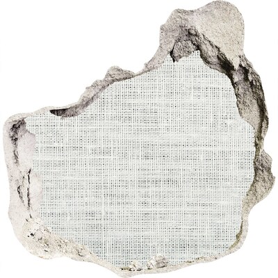 Zelfklevende muursticker 3D gat Een ingestorte muur die uitkijkt over de leegte.