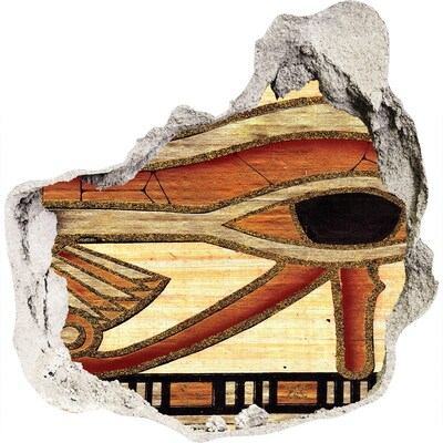 3D wandsticker gat in de muur Oud-Egyptische schilderkunst