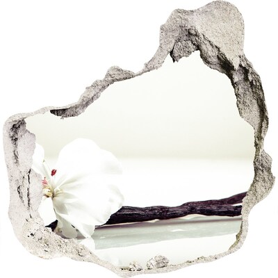 3D wandsticker gat in de muur Bloemenpracht door de muur