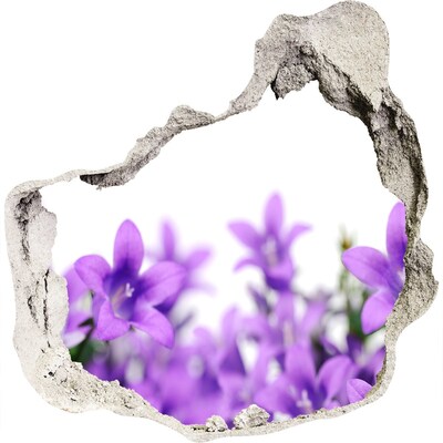3D wandsticker gat in de muur Bloemen in het paradijs