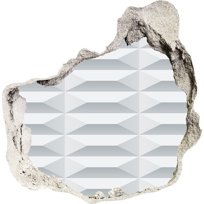 3D muursticker effect gat in de muur Moderne 3D-wand