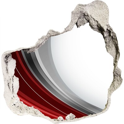 Zelfklevende muursticker 3D gat Een beschadigde muur met een diepte-effect.