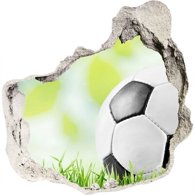 Zelfklevende muursticker 3D gat Voetbaldromen