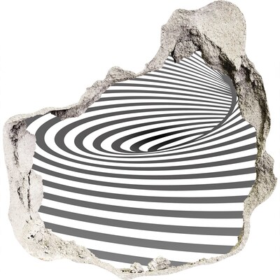 Zelfklevende muursticker 3D gat Vortex in de realiteit
