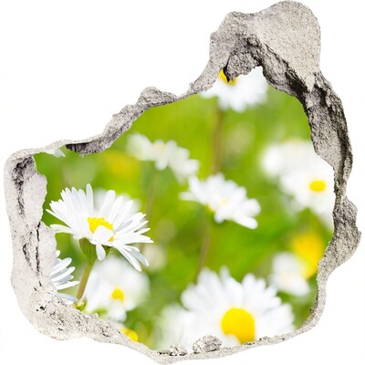 Zelfklevende muursticker 3D gat Een bloemenparadijs achter de muren.