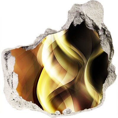 3D muursticker effect gat in de muur Abstracte Gat in de Muur