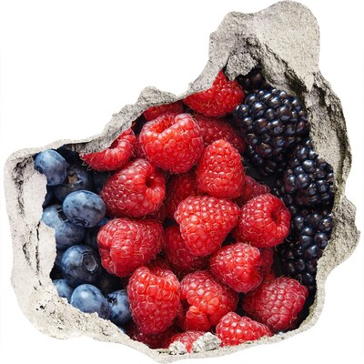 Zelfklevende muursticker 3D gat Fruitparadijs in de muur