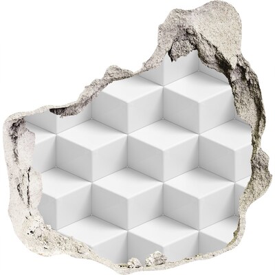 Zelfklevende muursticker 3D gat De illusie van driedimensionale ruimte