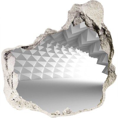 3D wandsticker gat in de muur Moderne 3D-ruimte