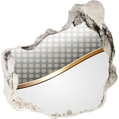 3D wandsticker gat in de muur Gebroken spiegelwand