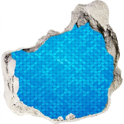 Zelfklevende muursticker 3D gat Waterreflectie
