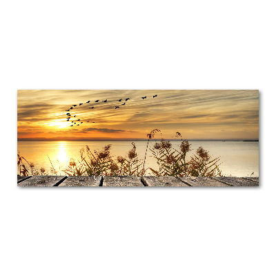 Foto op plexiglas Steiger aan het meer