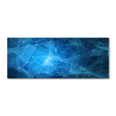 Foto op plexiglas Blauwe lijnen