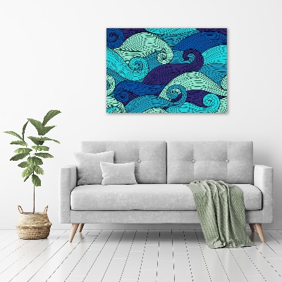 Schilderij op acrylglas Abstracte golven