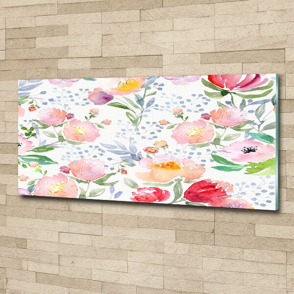 Plexiglas schilderij Klaprozen