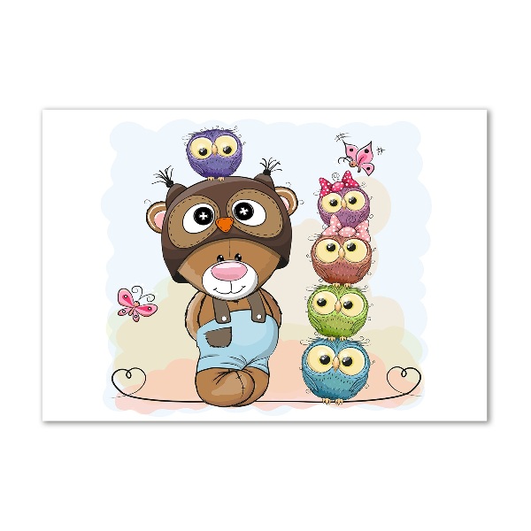 Foto op plexiglas Teddybeer en uilen