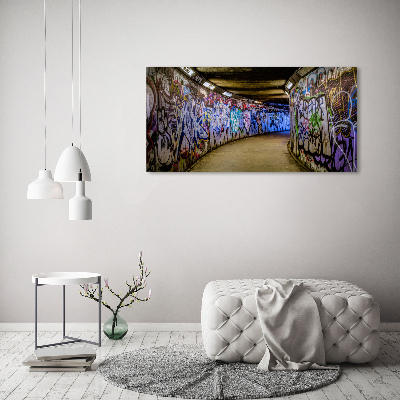 Foto in plexiglas Graffiti in de metro