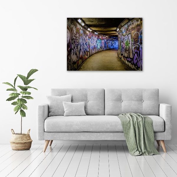 Foto in plexiglas Graffiti in de metro