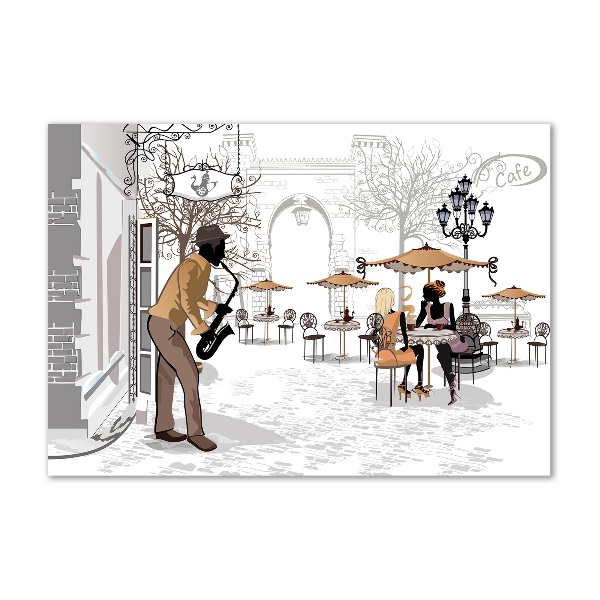 Foto op plexiglas Straatmuzikant