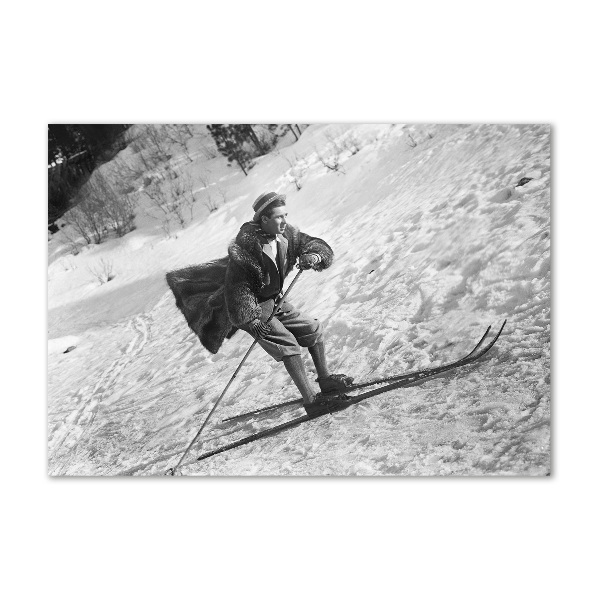 Plexiglas foto Skiër