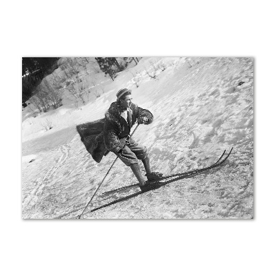 Plexiglas foto Skiër