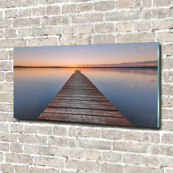 Plexiglas foto Houten steiger