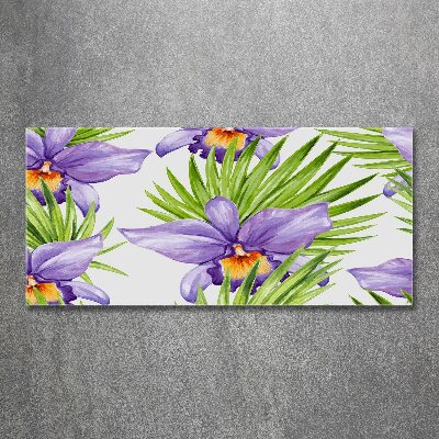 Schilderij op acrylglas Orchidee