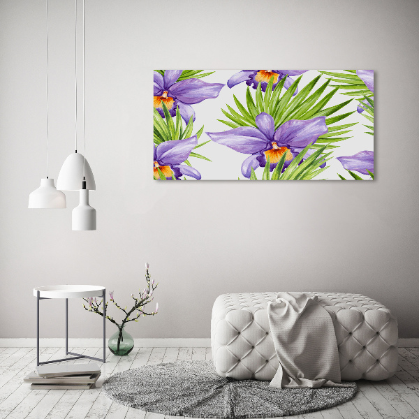Schilderij op acrylglas Orchidee
