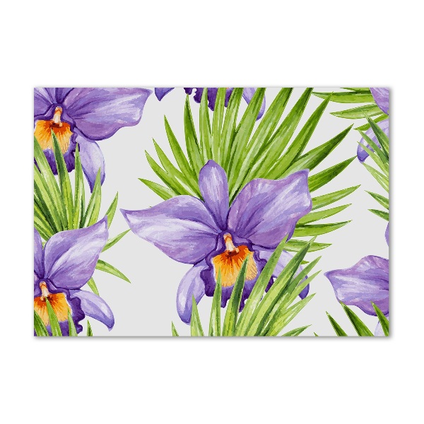 Schilderij op acrylglas Orchidee