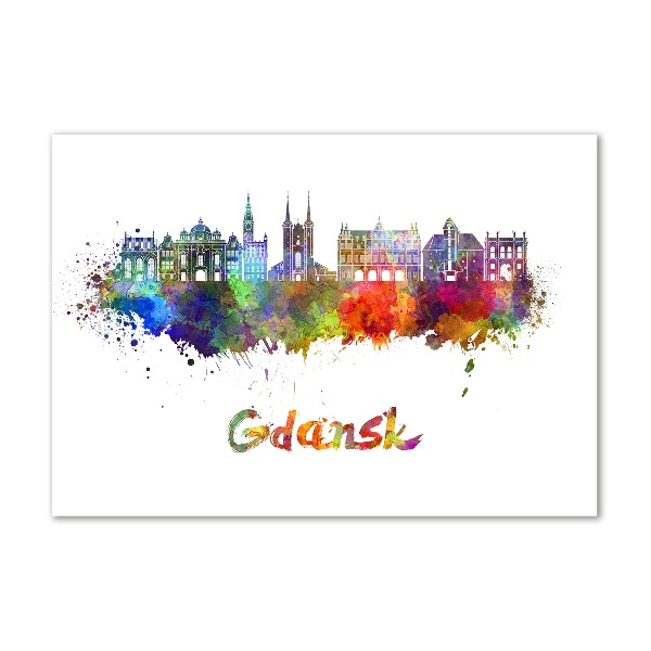 Plexiglas schilderij Kleurrijk Gdańsk