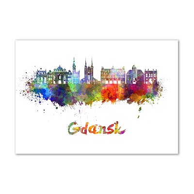 Plexiglas schilderij Kleurrijk Gdańsk