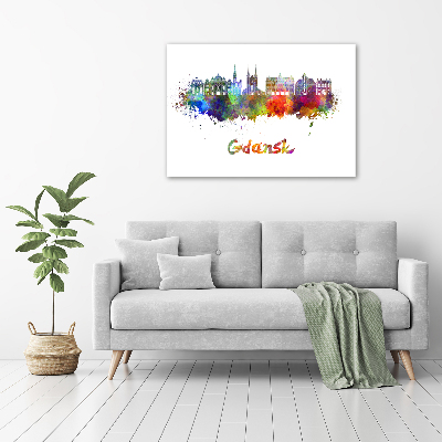 Plexiglas schilderij Kleurrijk Gdańsk