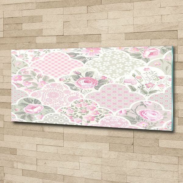 Plexiglas foto Rozen en versieringen