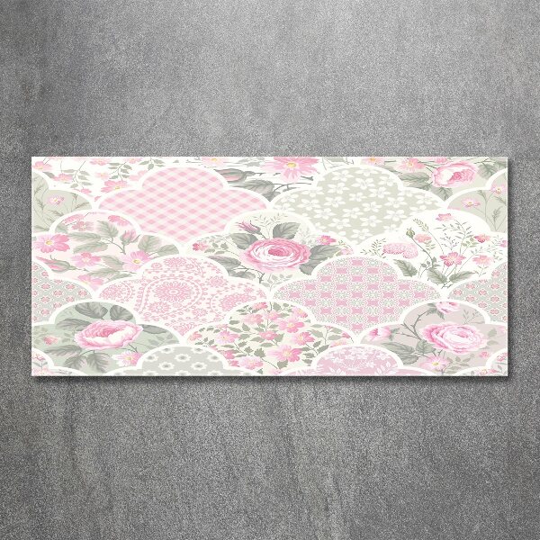 Plexiglas foto Rozen en versieringen