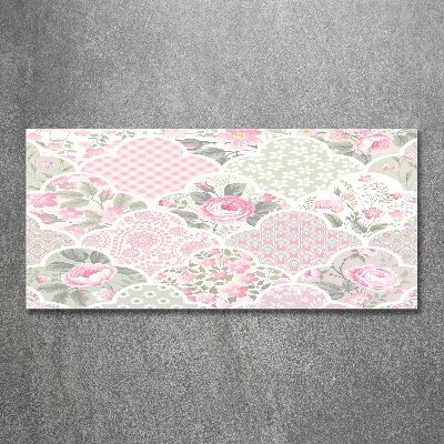 Plexiglas foto Rozen en versieringen