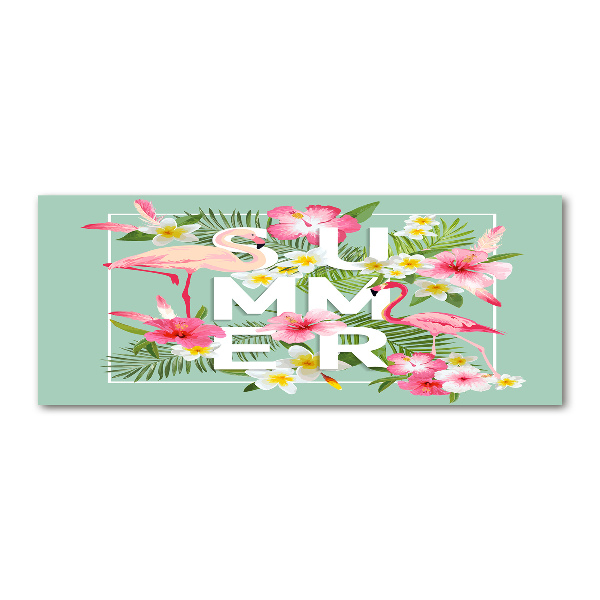 Foto in plexiglas Vakanties en flamingo's