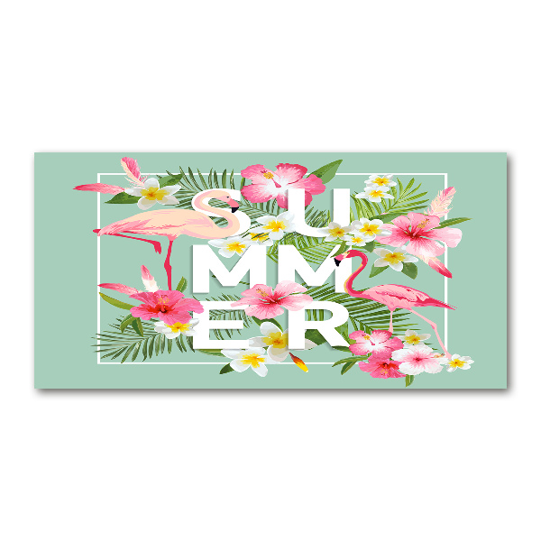 Foto in plexiglas Vakanties en flamingo's