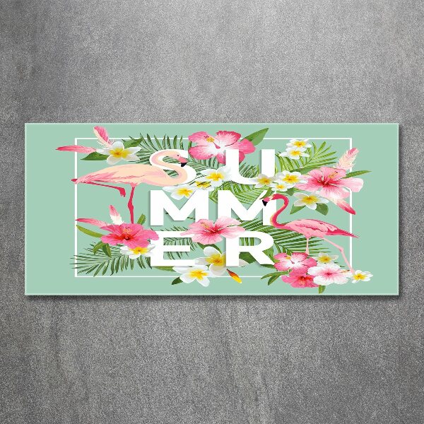 Foto in plexiglas Vakanties en flamingo's