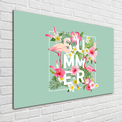 Foto in plexiglas Vakanties en flamingo's