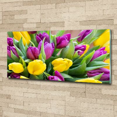Plexiglas schilderij Kleurrijke tulpen
