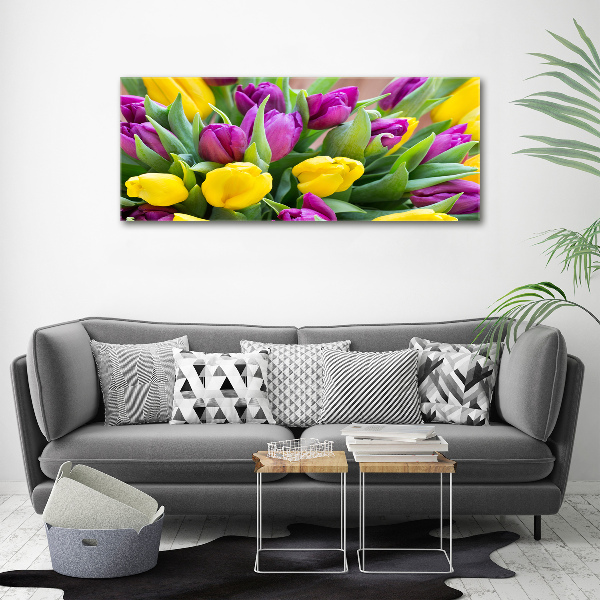 Plexiglas schilderij Kleurrijke tulpen