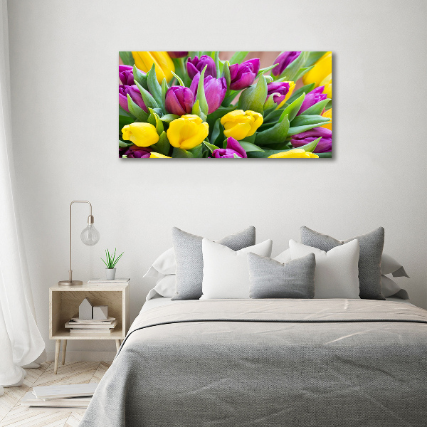 Plexiglas schilderij Kleurrijke tulpen